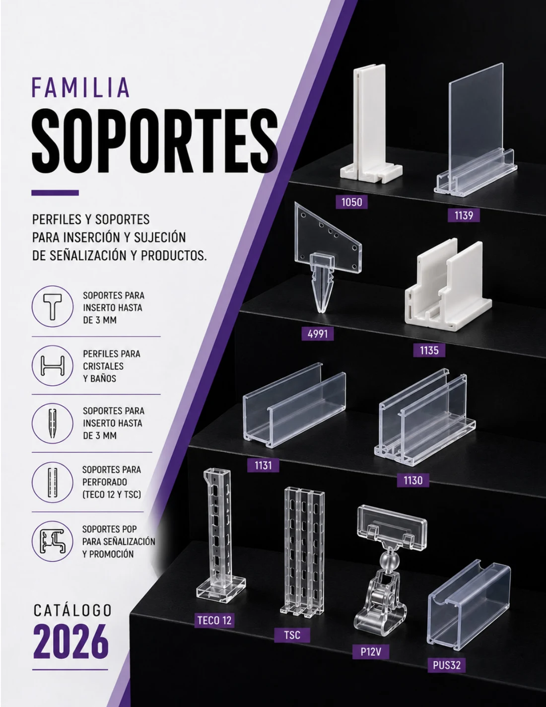 Soportes: imagen del catálogo 2026