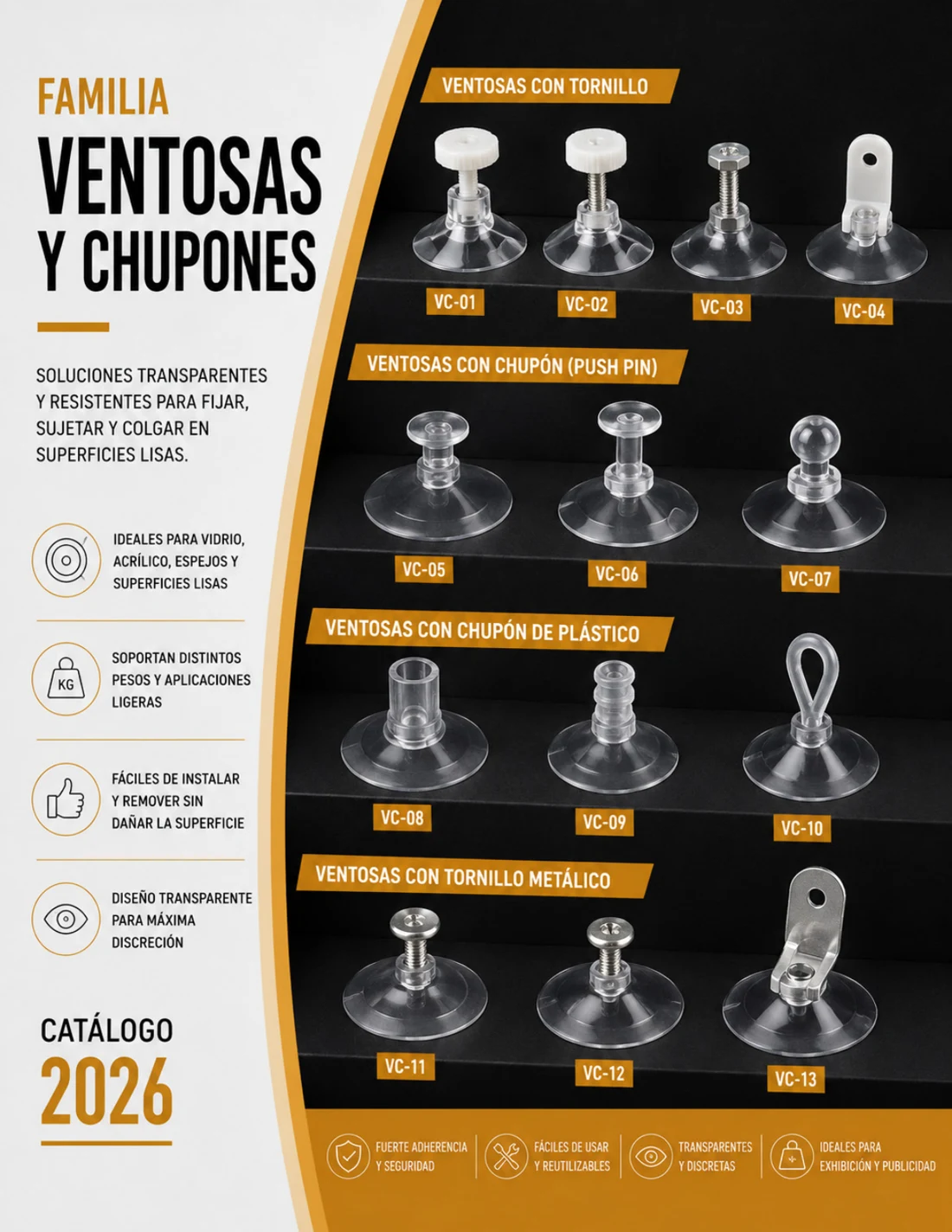 Ventosas y chupones: imagen del catálogo 2026
